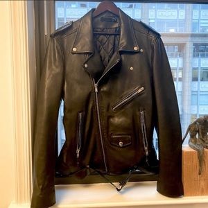 Sell black BLK DNM leather jacket. Good condition